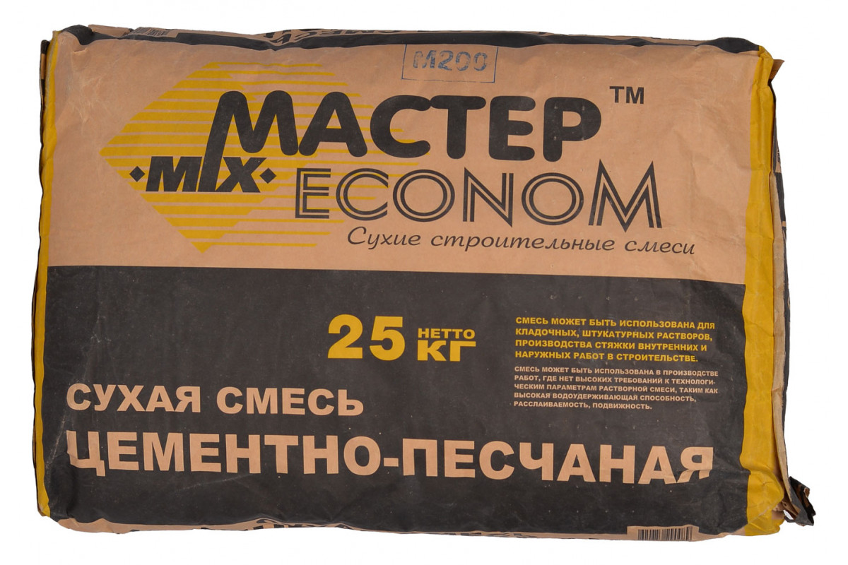 Цементно-песчаная смесь Мастер М300 25 кг купить по цене [price] –  Интернет-магазин МАСТЕР